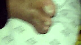 Pack night four... I mean, like, amateur bedroom feet fetish with toes play, ya know?