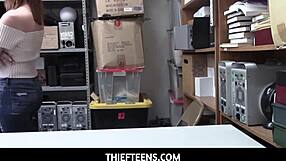 Teen Thief Sucks Cock for Freedom from Mike Mancini and Jaycee Starr