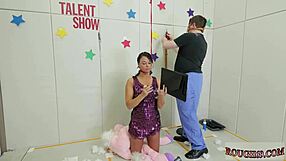 Punish That Ladygirl with Vibrator in BDSM Session