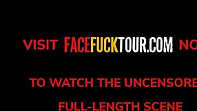 Petite latina teen drooling on big white cock.