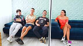 Sexy blind date with hot Latina Daniela Melo leads to easy fucking in missionary and doggystyle positions.