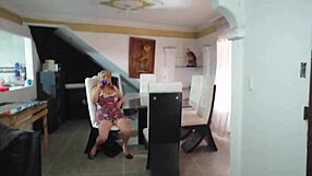 Mature Stepmother Masturbates with Big Tits