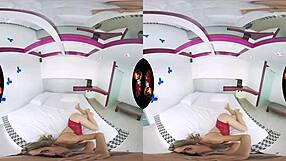 The beautiful babe from Vrlatina shows off her big breasts in 5k vr