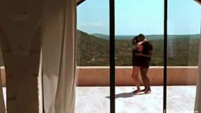 african lovers unite outdoors for romantic massage