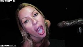 Blonde teen enjoys group activities with cumshots in this high definition scene