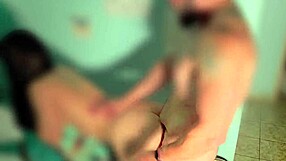 Latina Stepsister Gets Bent Over In Motel For Intense Doggystyle Fucking And Creampie In Hairy Wet Pussy