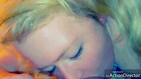 in this compilation, a hot young blonde with big tits drains cocks expertly