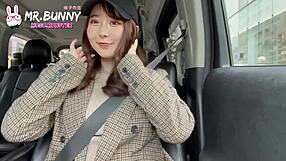 In the couple challenge game part 2, I kiss my cute partner Ling Bo Li while popping balloons.