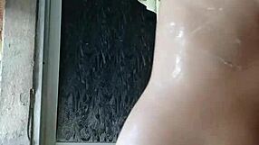 Watch this innocent latina bathe under spy camera?