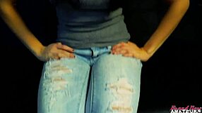 Cute Sabrina Blows Juicy Cock to Get Jizzed!