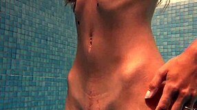 Irina Russaka Bathes Underwater In Public Pool