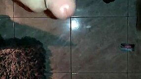 relaxing bath time with self-pleasure