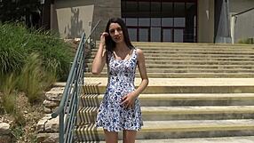 Candie Jeune loves anal and blowjob in threesome.