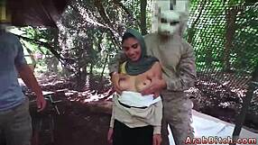 Arab Army Guy Fucks Petite White Teen Outdoors