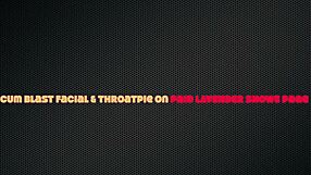 Egyptian babe in glasses gets huge cum facial into balls deep throatpie