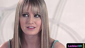 Watch this dyke babe get rimmed in a wild threeway.