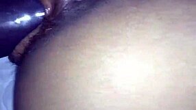 Sexy ebony ass gets bent over in doggystyle by monster cock