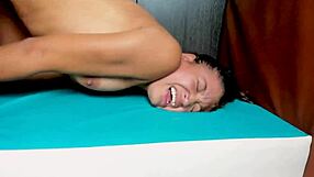 i watched this innocent 19yo latina with perfect tits suffer through a rough threesome