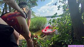 Stepsister says, celebrate 25k subs by riding stepbrother on boat