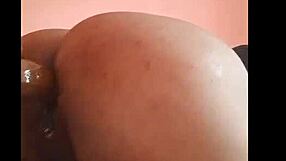 Fucking Tight Hole with Curvy Solo Riding on Dildo