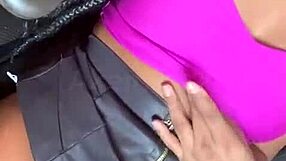 Latina Shares Her Natural Tits In Public Lingerie.