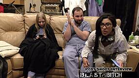 Jasmine Rose's thigh gets blasted with cum in this POV version