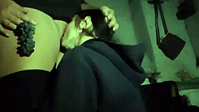 girlfriend eats grapes and pussy