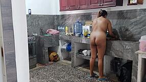 Naked Stepdaughter Teases Stepfather Home