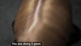 Model Kneels For Cock