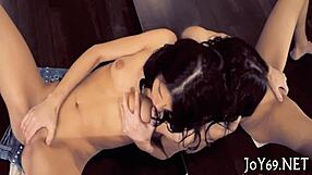 Elegant Barely Legal Teen 18+ Plays Softcore Solo. She Fingers Wet Pussy and Uses Dildo in Nude Gangbang Setup.