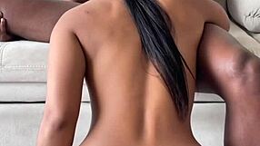 The amateur couple seems to be having fun together