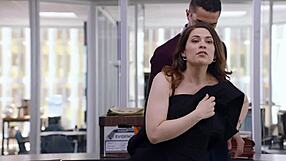 Hayley Atwell moans during big tit sex scenes