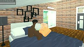 Roblox Whore Throat Fucked by Big Black Cock