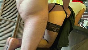 sucked his cock while he worked, then he fucked me hard