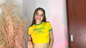 Stepdaughter's Oily Striptease Leads to Blowjob