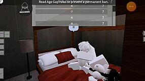 Detailed scene of fucking whores with big cocks on Roblox