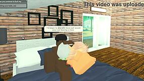 Roblox Whore Throat Fucked by Big Black Cock
