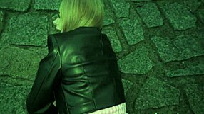 Model Kneels For Cock