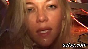 flashing milf outdoor with toy in amateur compilation