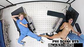 Jasmine Rose's thigh gets blasted with cum in this POV version