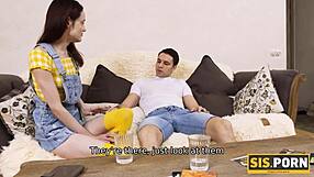 Guy Wins Bet And Fucks Slender Stepsister In Taboo Fantasy Sex Scene