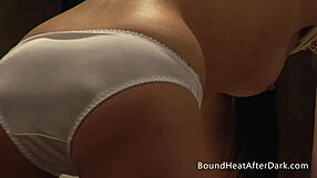 Hot Lesbian Maid Fingers Bound Pussy To Passionate Orgasm!