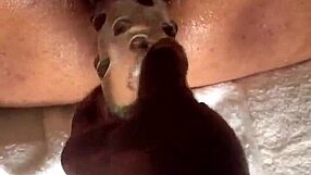 Big Pussy Play With Huge Dildo Insertion