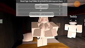 Detailed scene of fucking whores with big cocks on Roblox