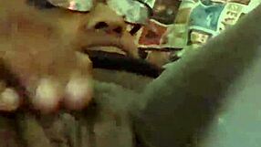 Ebony MILF uses toys to please her big ass.