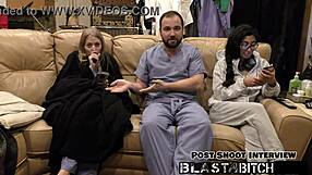 Jasmine Rose's thigh gets blasted with cum in this POV version