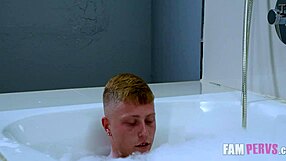 Stepmom surprise leads to soaking and stroking