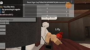 Detailed scene of fucking whores with big cocks on Roblox
