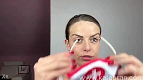 Batwoman Halloween costume try-on haul features big tits mature milf in femdom pov solo action