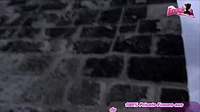 Skinny German's First Public Sex